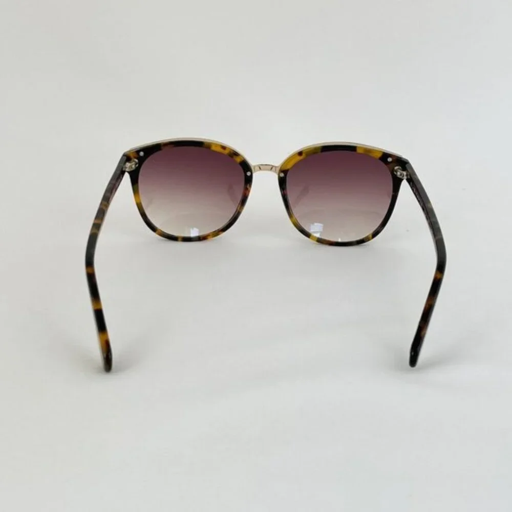 Elie Tahari Tortoise & Gold Cat Eye Sunglasses NWOT
